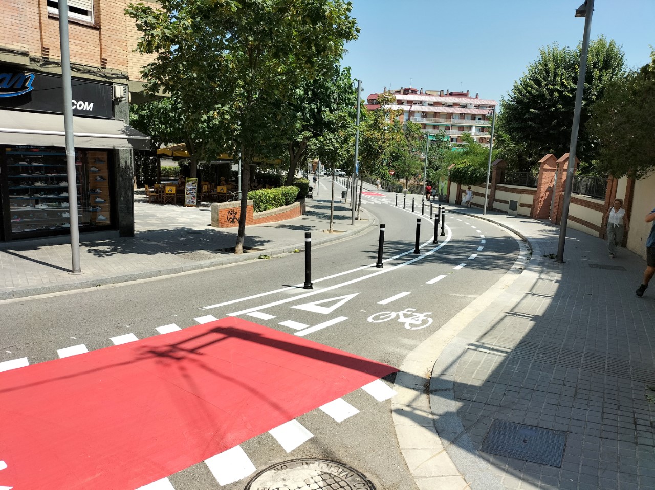 Queixes dels comerciants pel carril bici de Francesc Layret